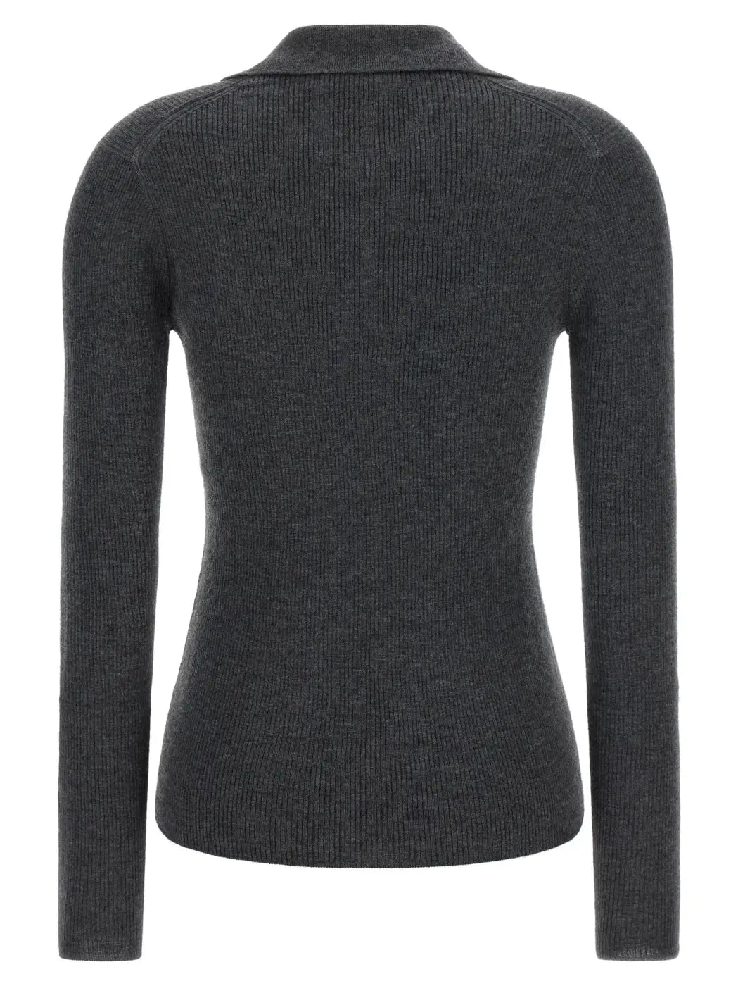 Max Mara Gray Cashmere Polo Shirt