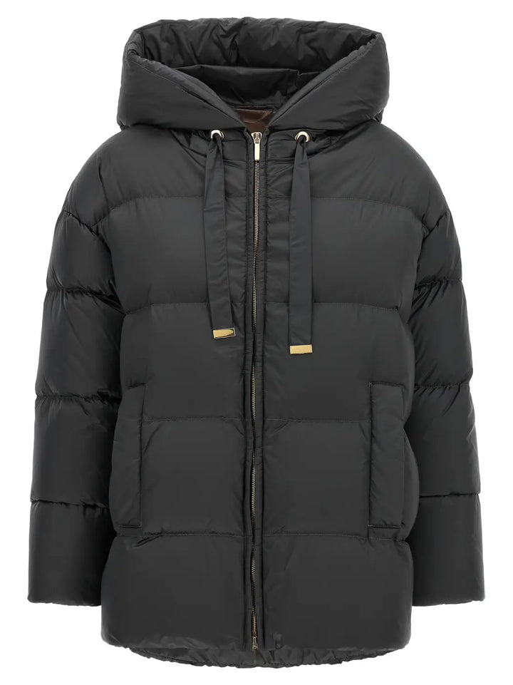 Max Mara Gray Polyamide Full-length Jacket