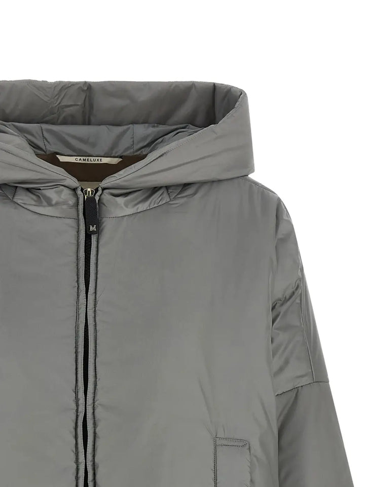 Max Mara Gray Polyester Shell Jacket