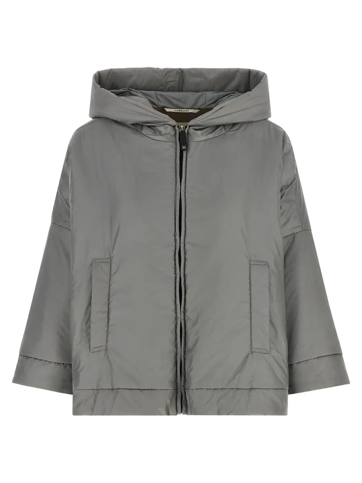 Max Mara Gray Polyester Shell Jacket