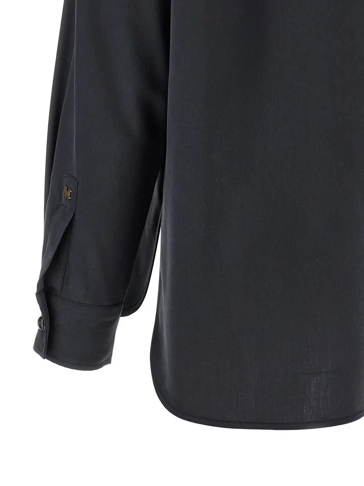 Max Mara Gray Silk Blouse