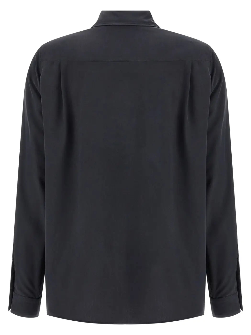 Max Mara Gray Silk Blouse