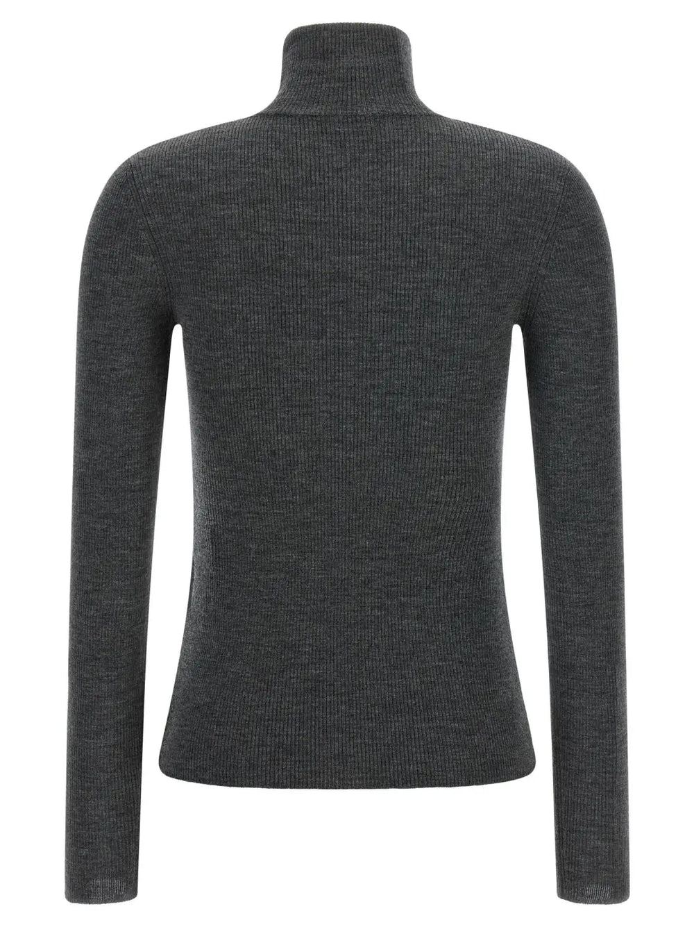Max Mara Gray Virgin Wool Cardigan