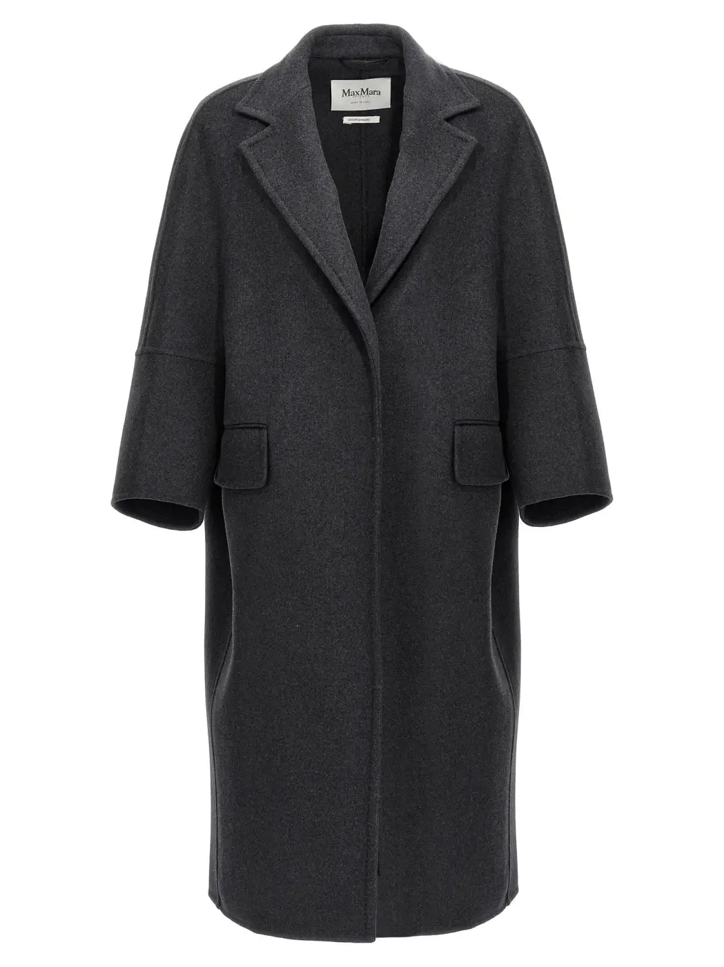 Max Mara Gray Virgin Wool Coat
