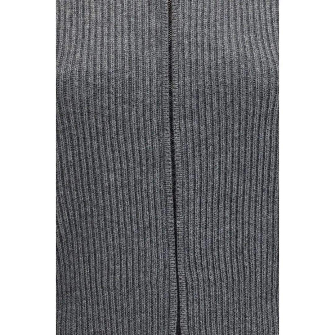 Max Mara Gray Wool Oves Aries Cardigan