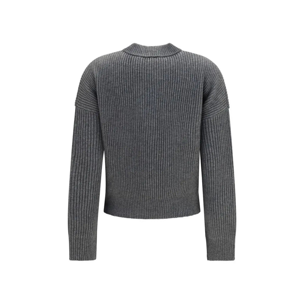 Max Mara Gray Wool Oves Aries Cardigan