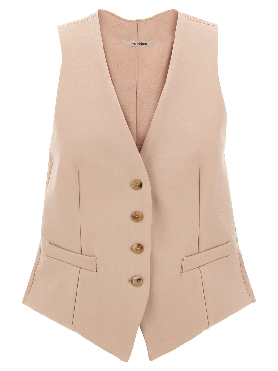 Max Mara Multicolor Acetate Sleeveless Jacket