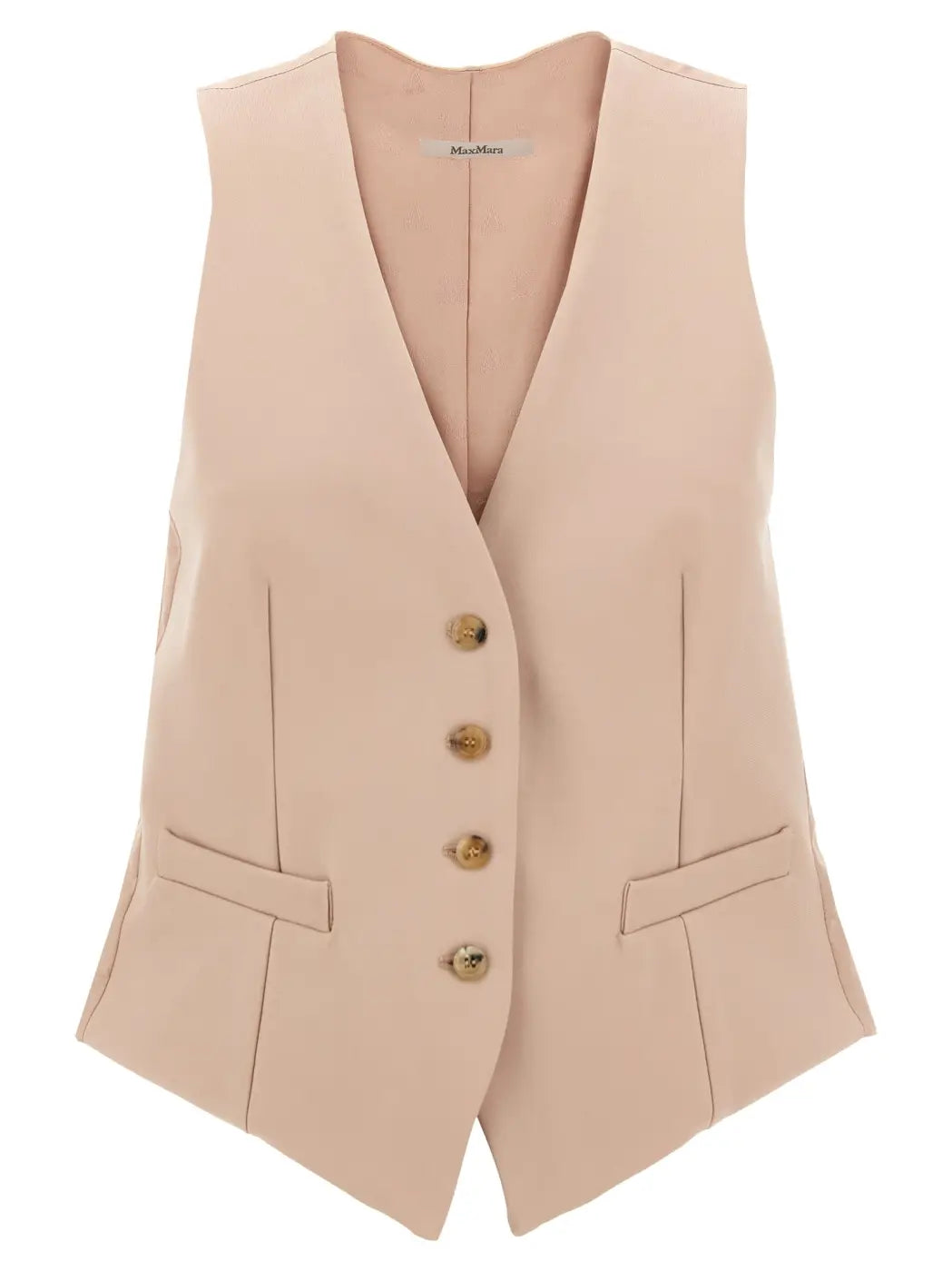 Max Mara Multicolor Acetate Sleeveless Jacket