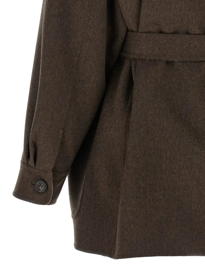 Max Mara Multicolor Cashmere Full-length Jacket