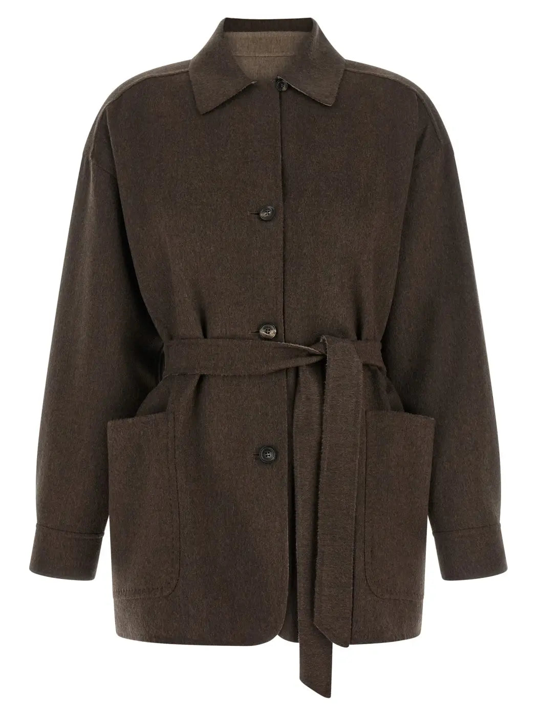 Max Mara Multicolor Cashmere Full-length Jacket