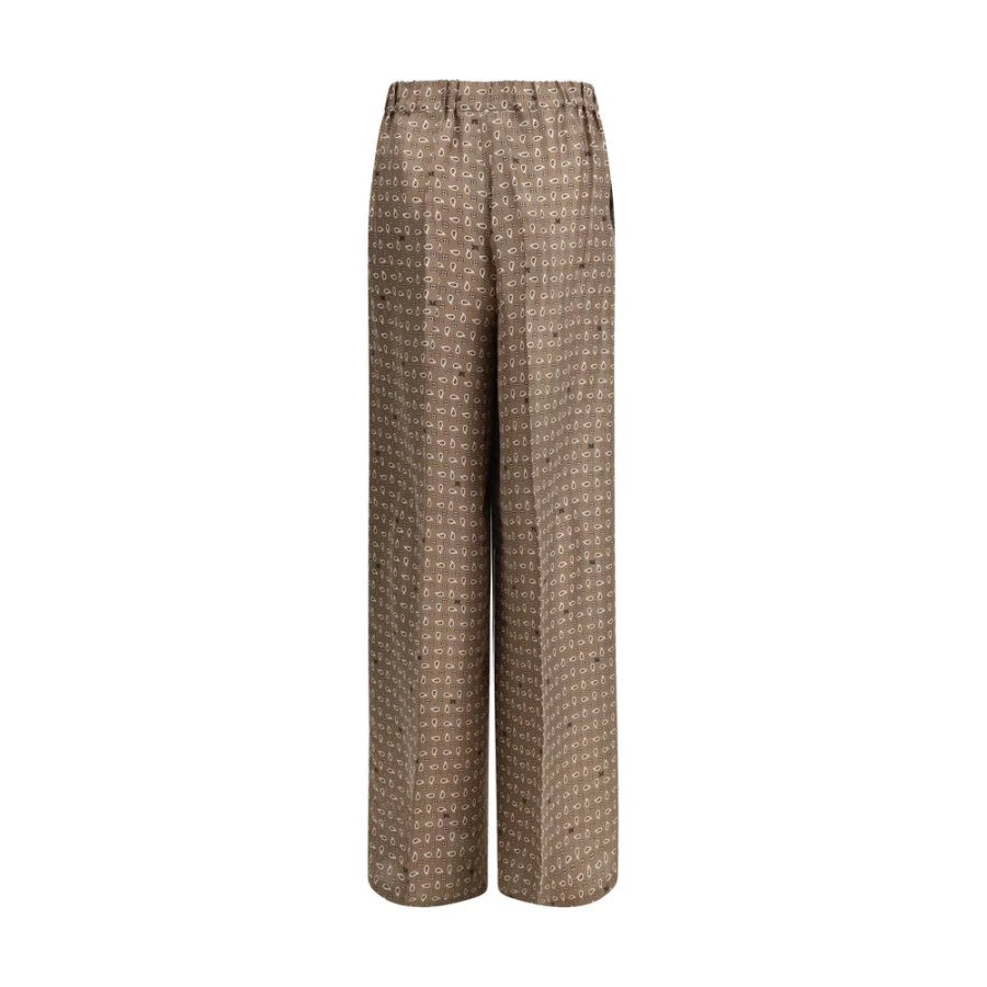 Max Mara Multicolor Silk Pants