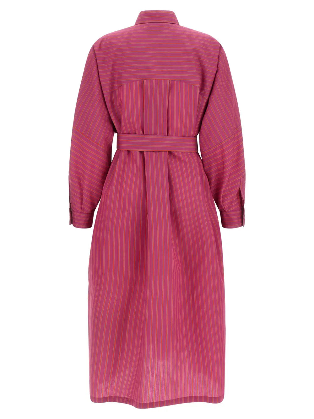 Max Mara Purple Cotton Long Dress