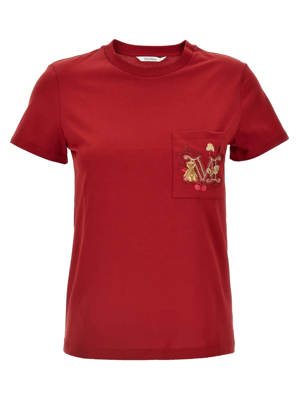 Max Mara Red Cotton T-shirt