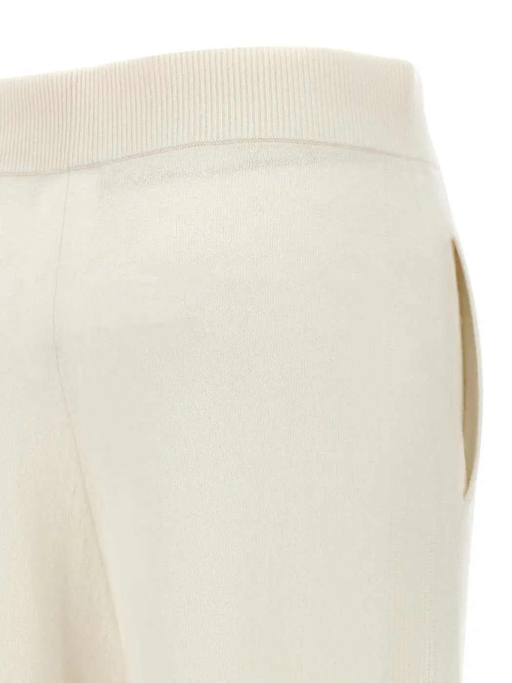 Max Mara White Cashmere Casual Pants