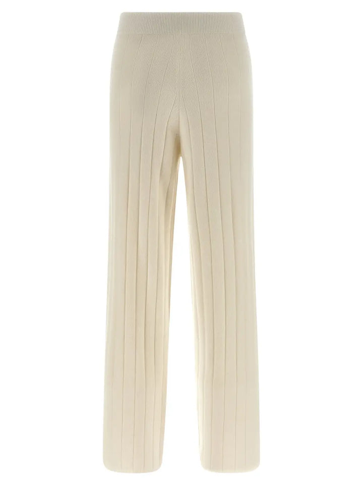 Max Mara White Cashmere Joggers (workout Pants)