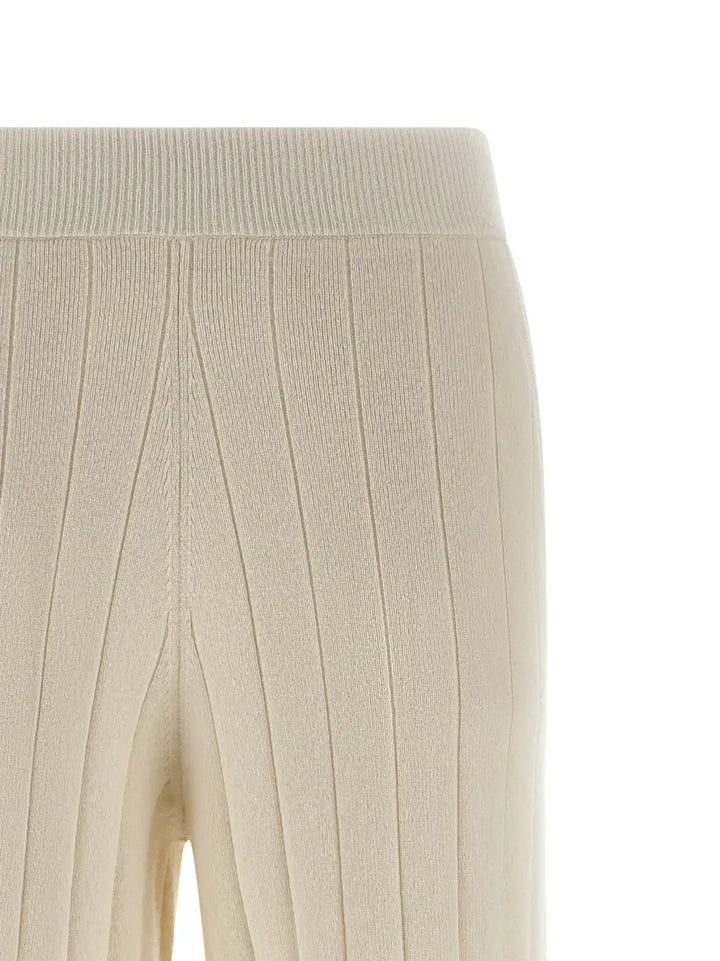 Max Mara White Cashmere Joggers (workout Pants)