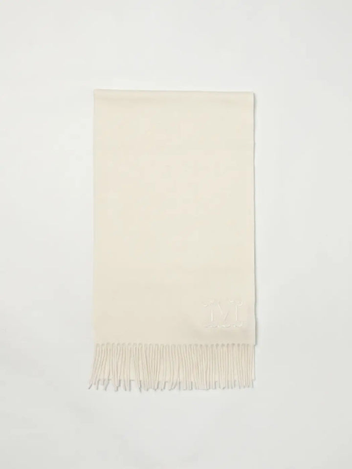Max Mara White Cashmere Scarf