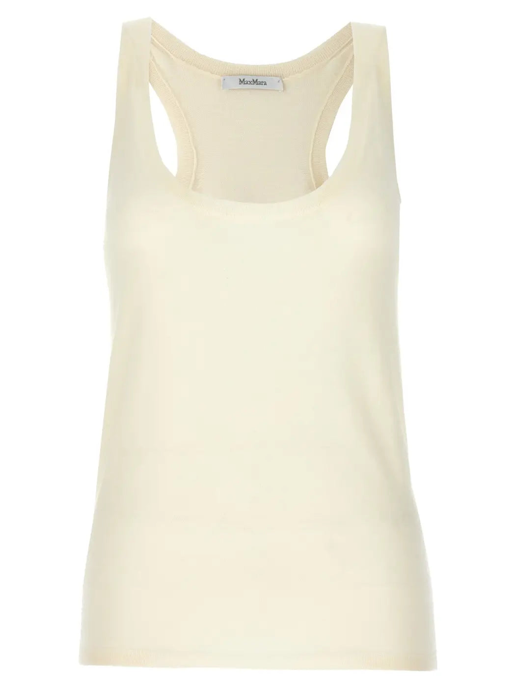 Max Mara White Cashmere Tank Tops