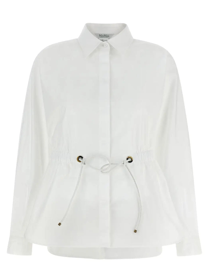 Max Mara White Cotton Blouse