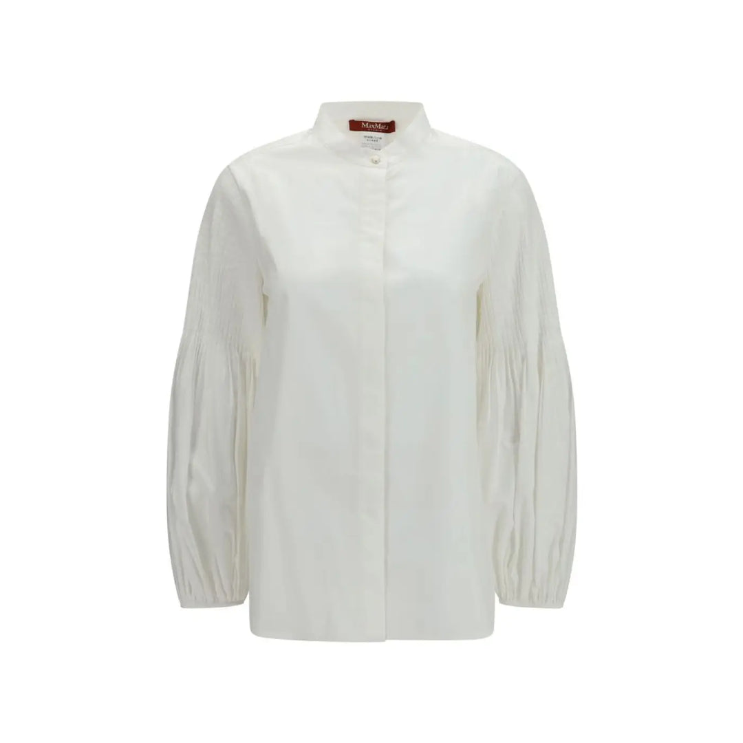 Max Mara White Cotton Blouse
