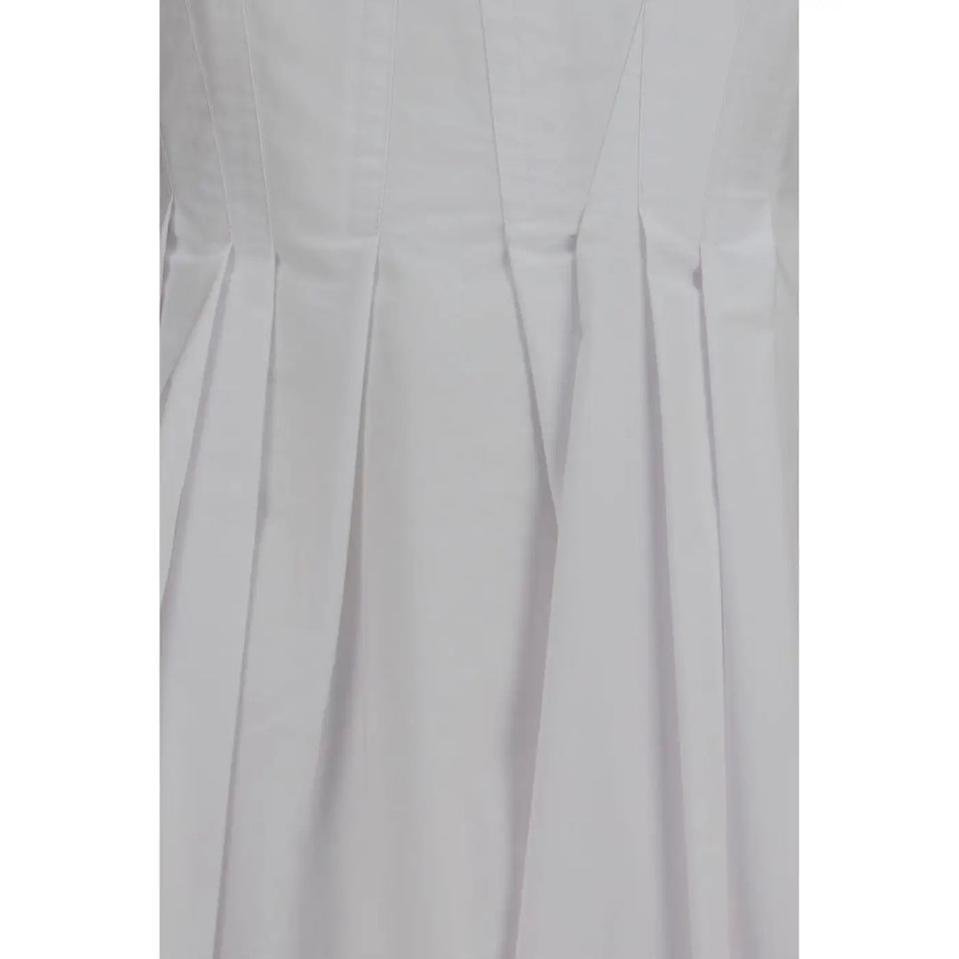 Max Mara White Cotton Casual Dress