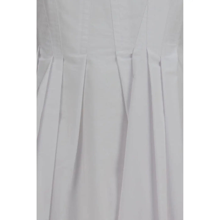 Max Mara White Cotton Casual Dress