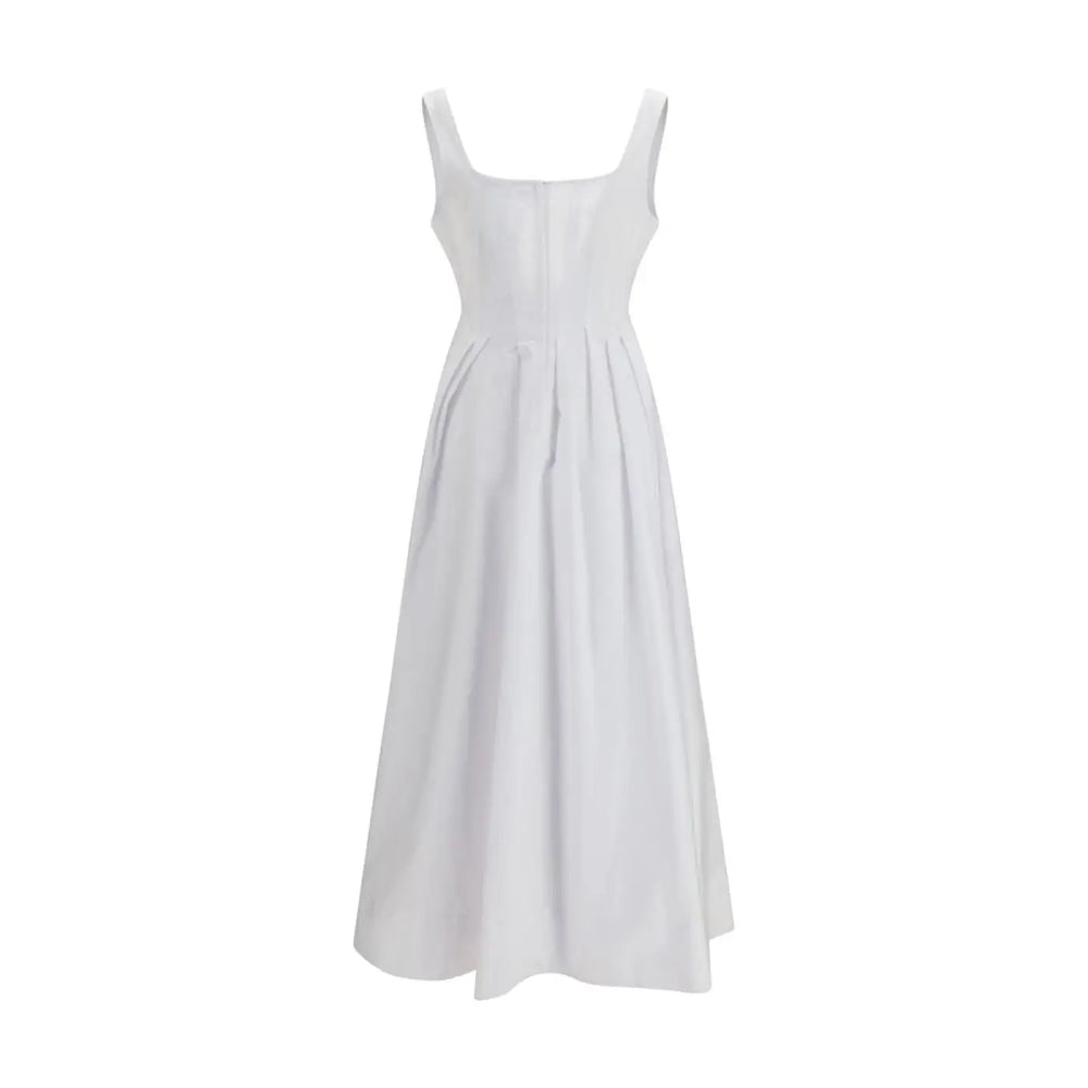 Max Mara White Cotton Casual Dress