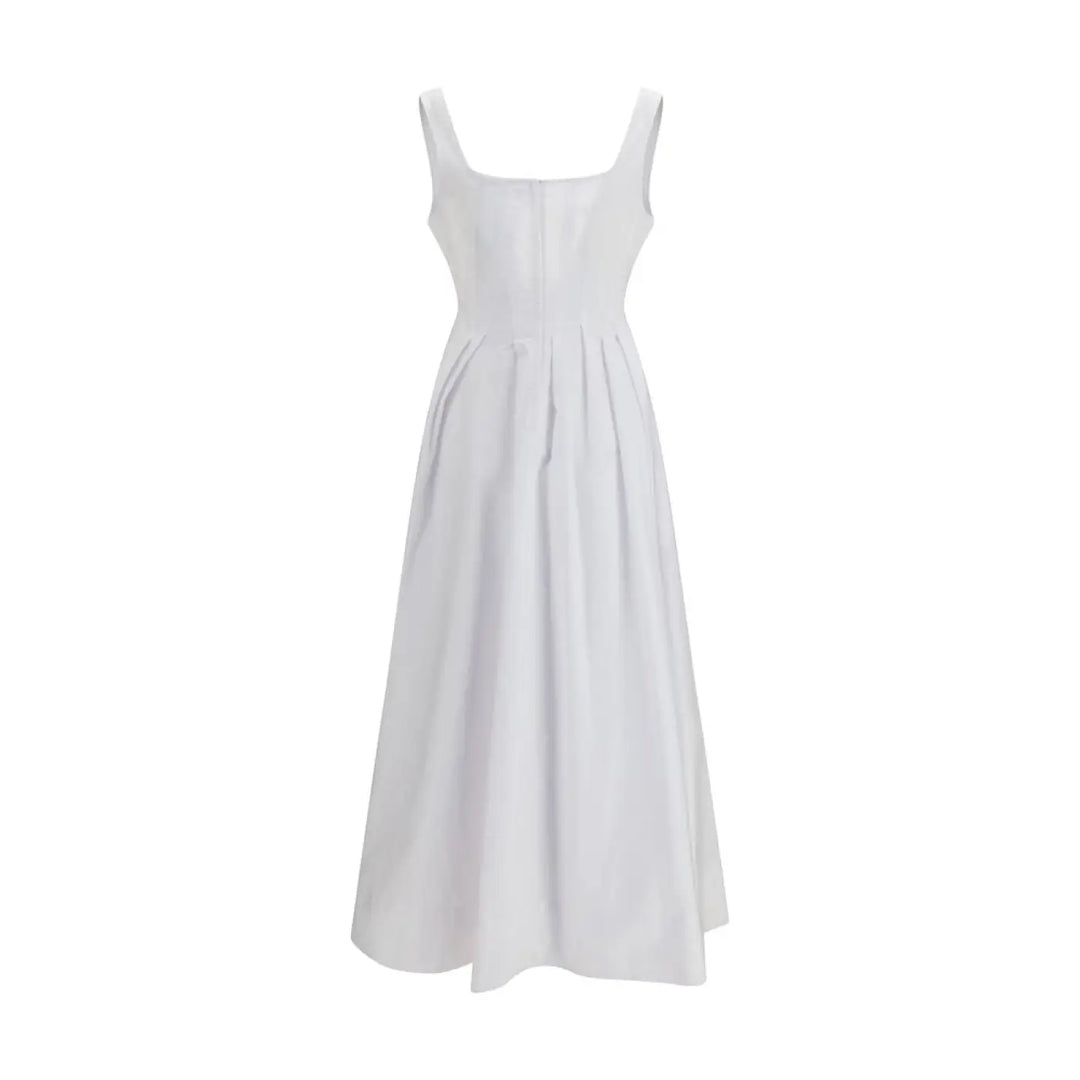 Max Mara White Cotton Casual Dress