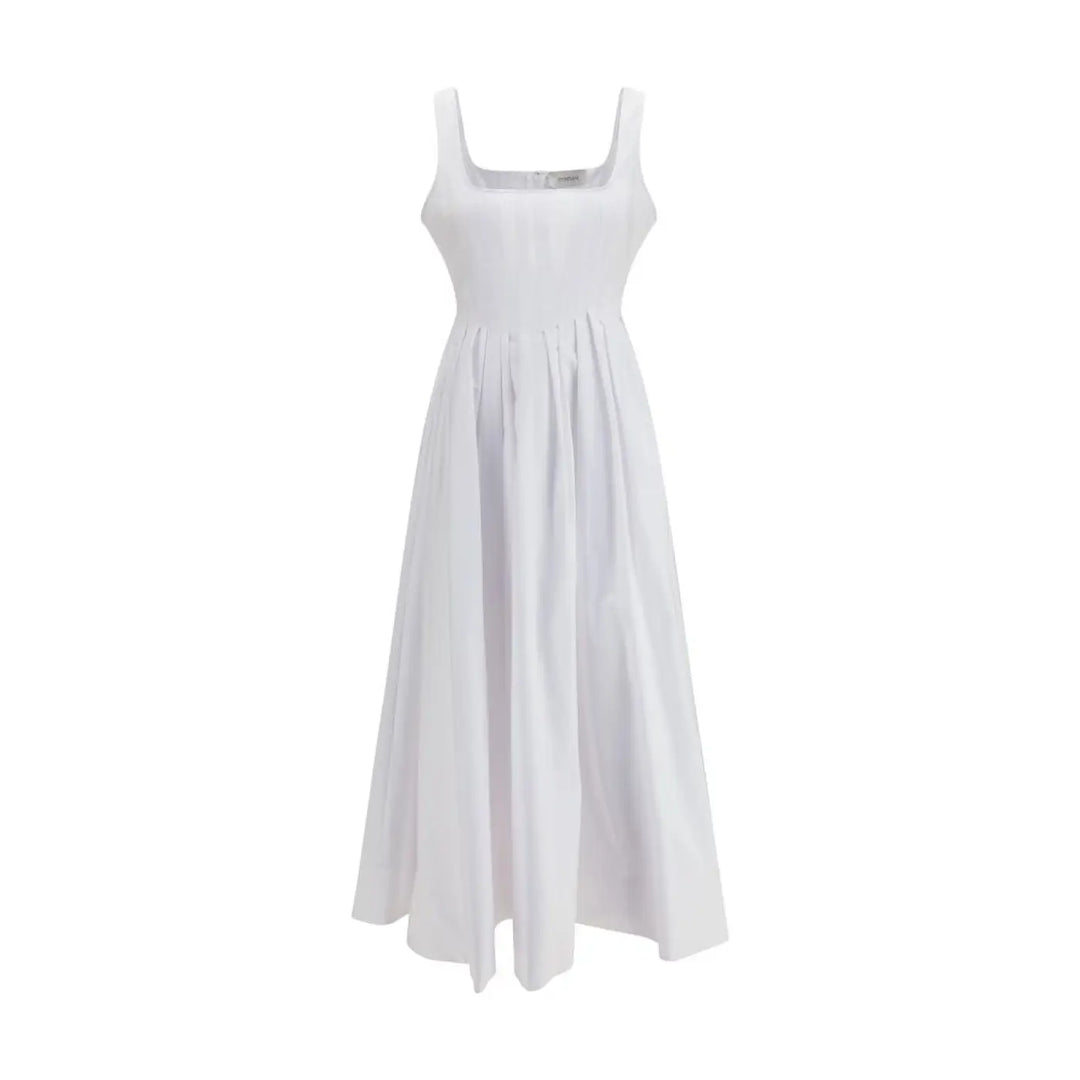 Max Mara White Cotton Casual Dress