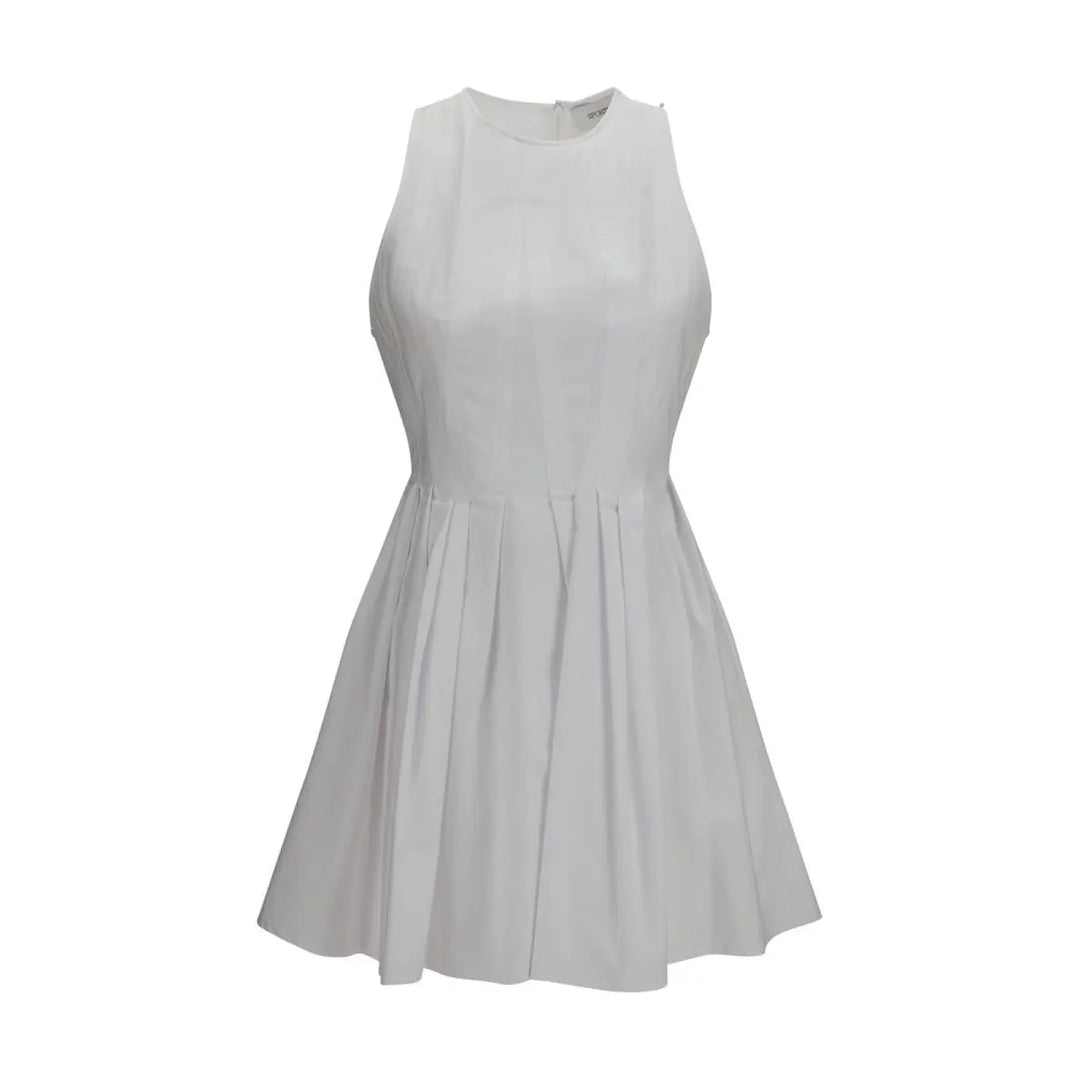 Max Mara White Cotton Casual Dress