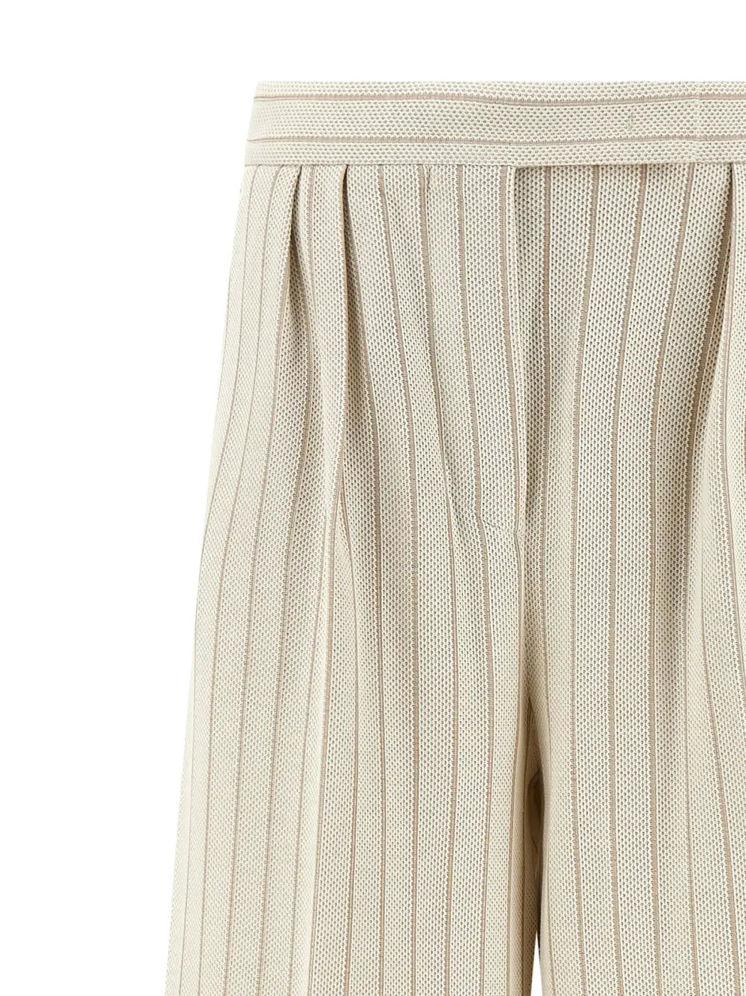Max Mara White Cotton Casual Pants