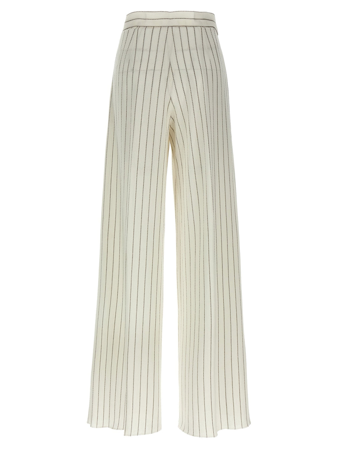 Max Mara White Cotton Casual Pants
