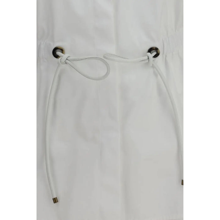 Max Mara White Cotton Dress Shirt