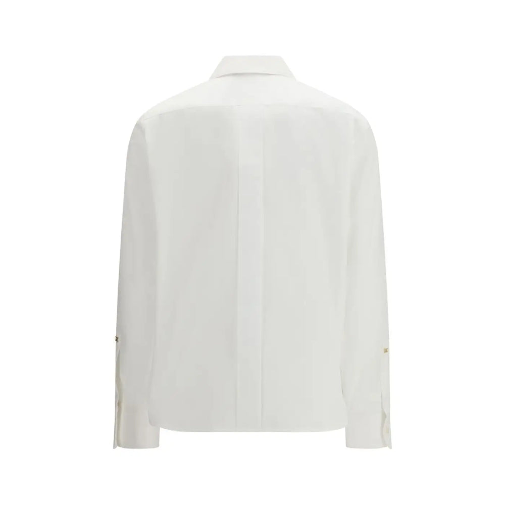 Max Mara White Cotton Dress Shirt