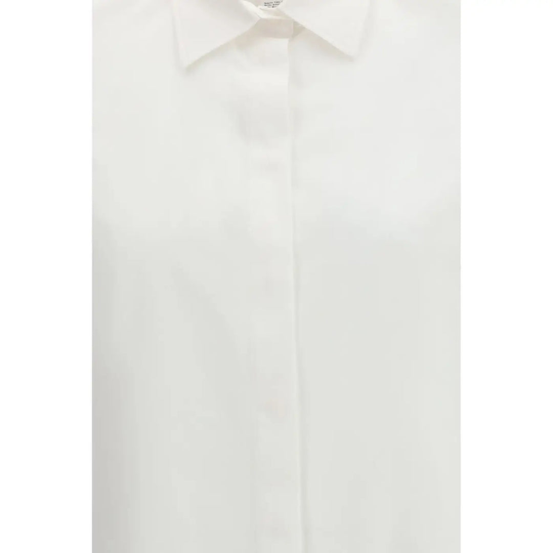 Max Mara White Cotton Dress Shirt