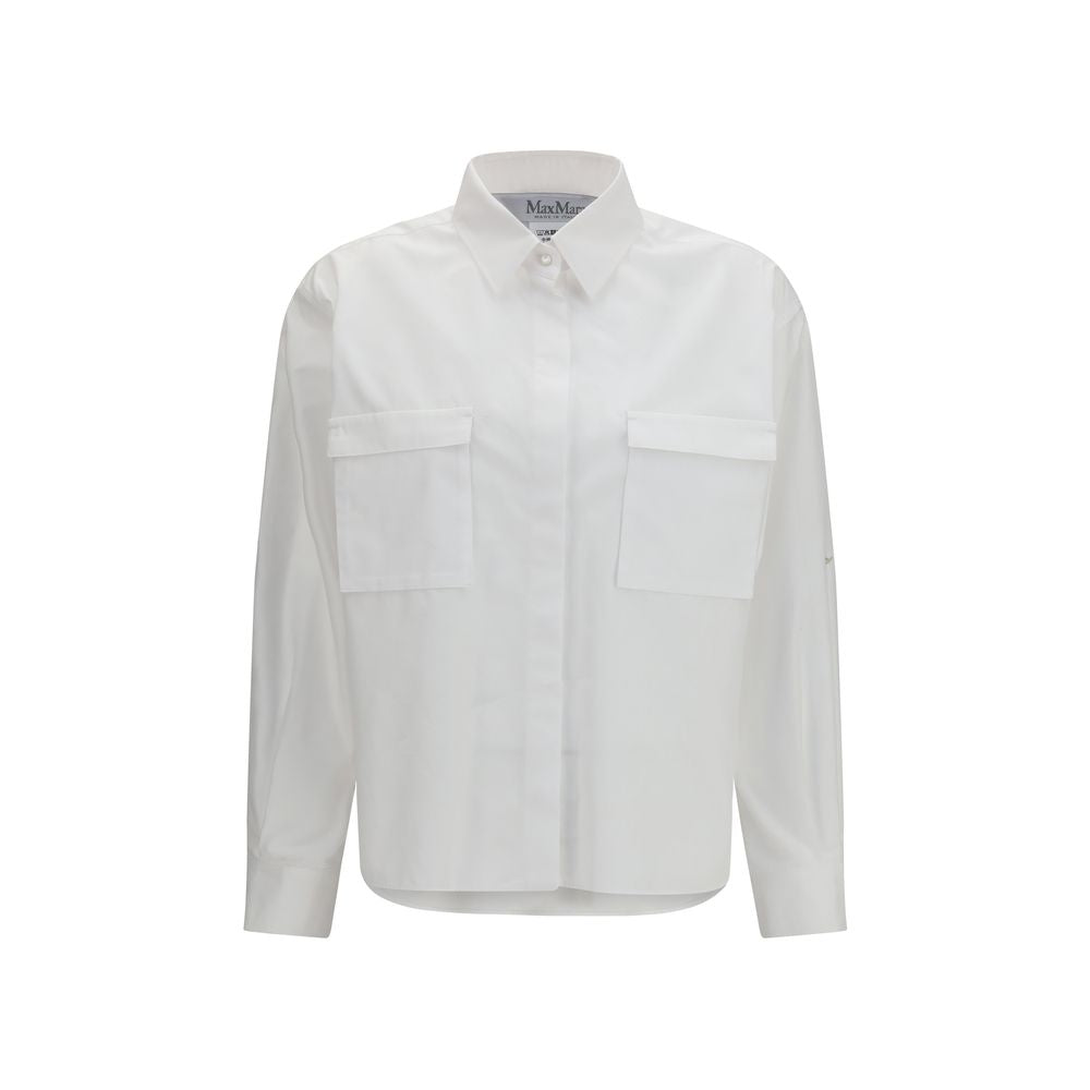 Max Mara Shirts - White Cotton Shirt