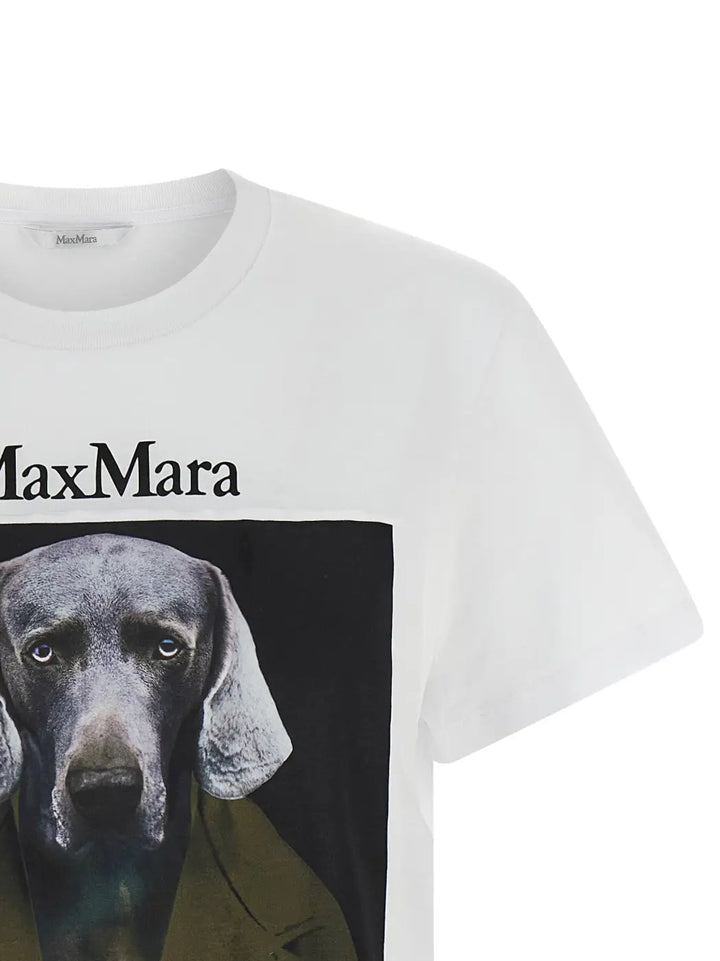 Max Mara White Cotton T-shirt