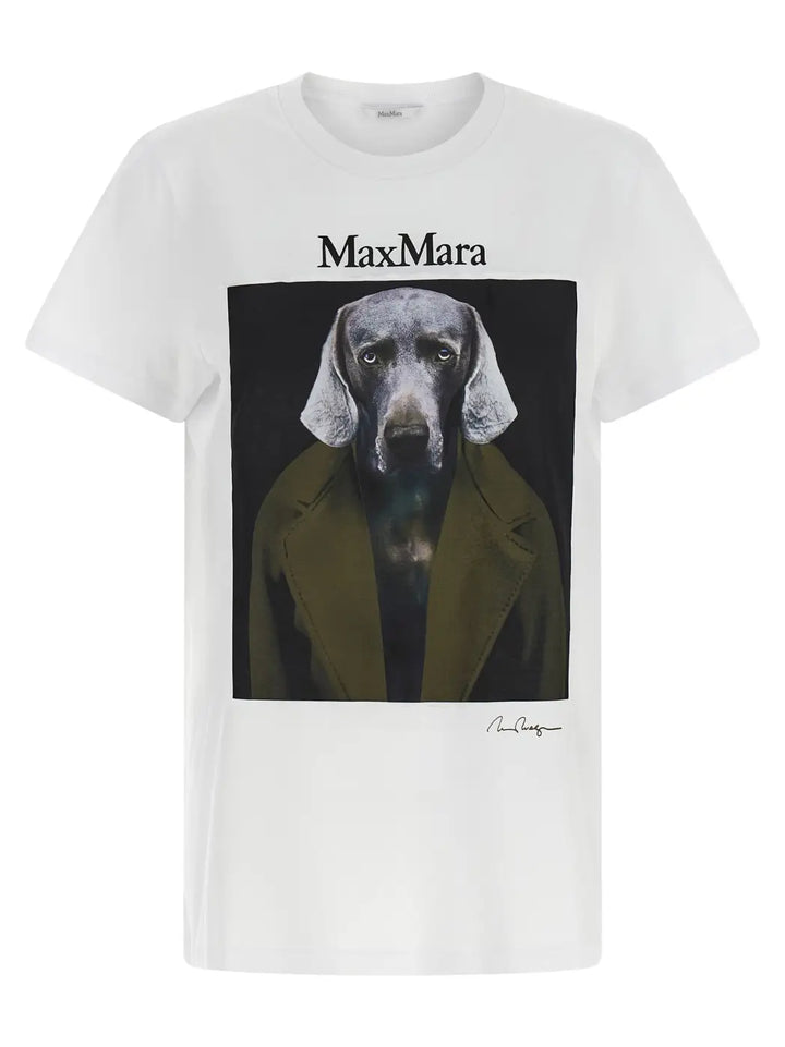 Max Mara White Cotton T-shirt