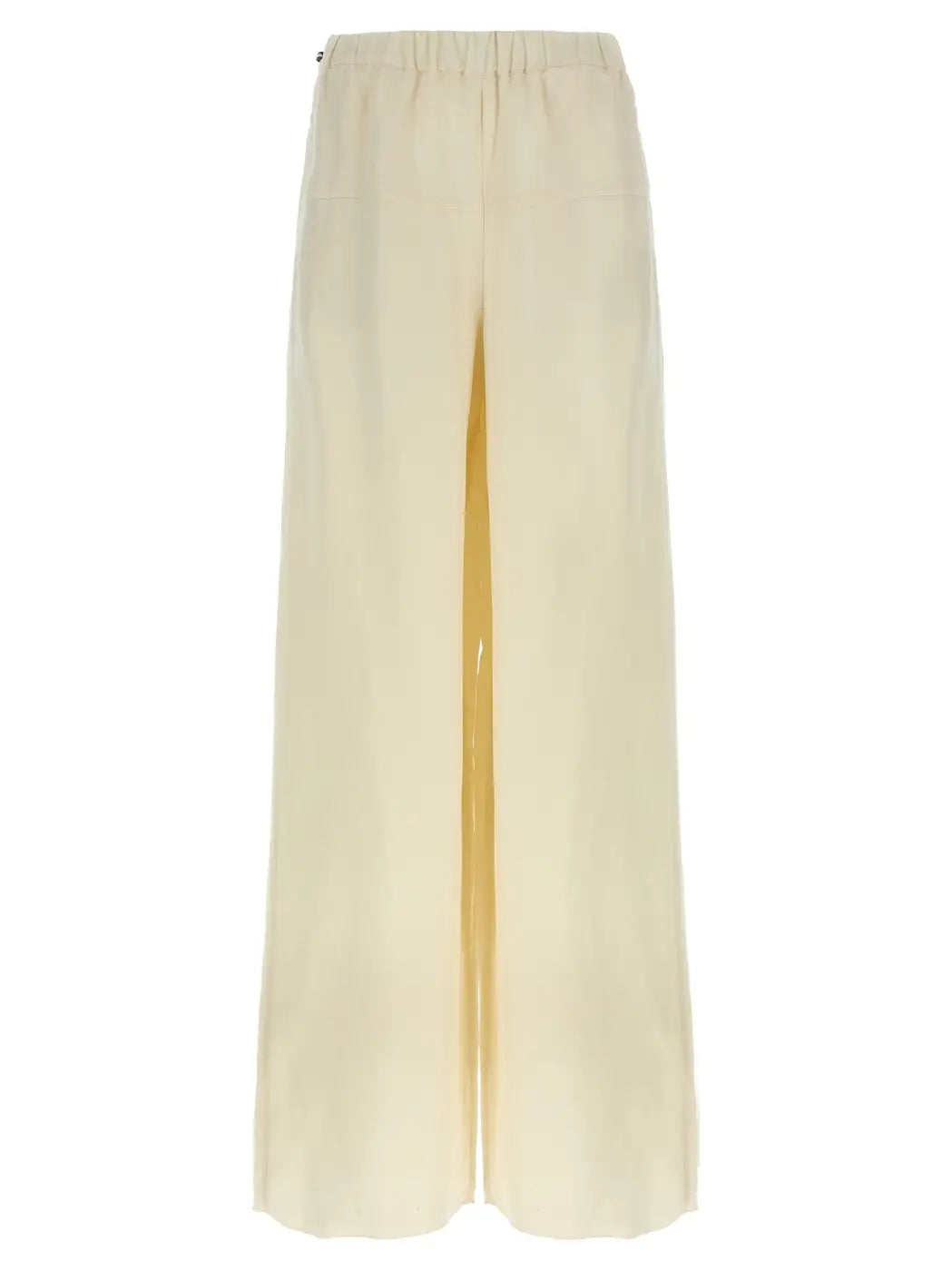 Max Mara White Flax Casual Pants