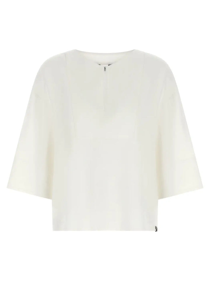 Max Mara White Linen Blouse