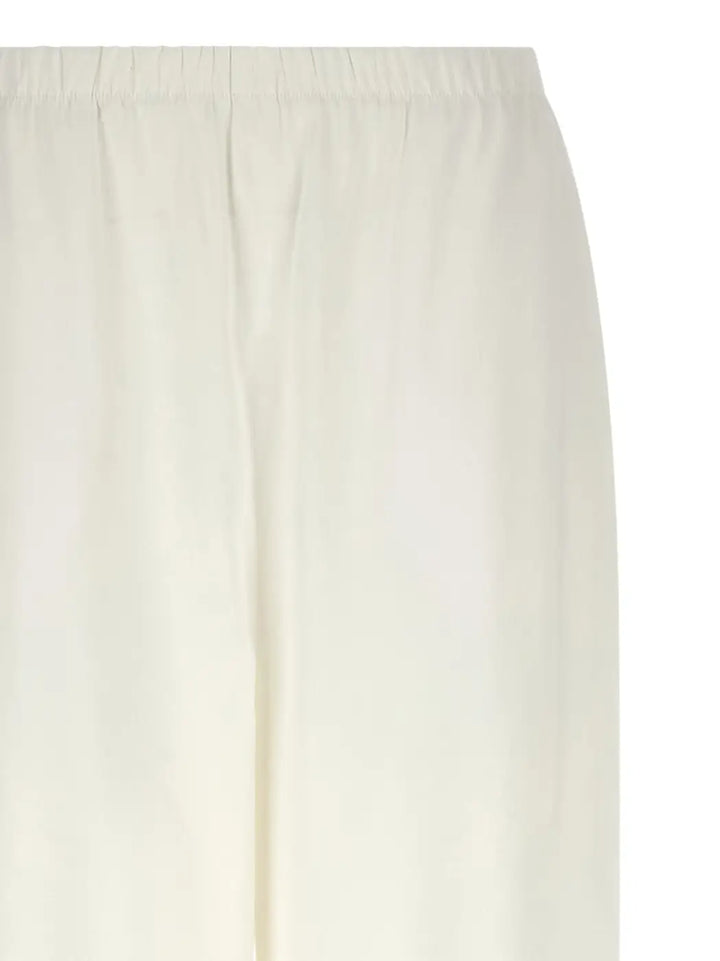 Max Mara White Linen Casual Pants