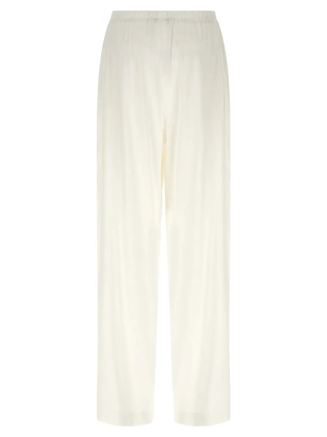 Max Mara White Linen Casual Pants