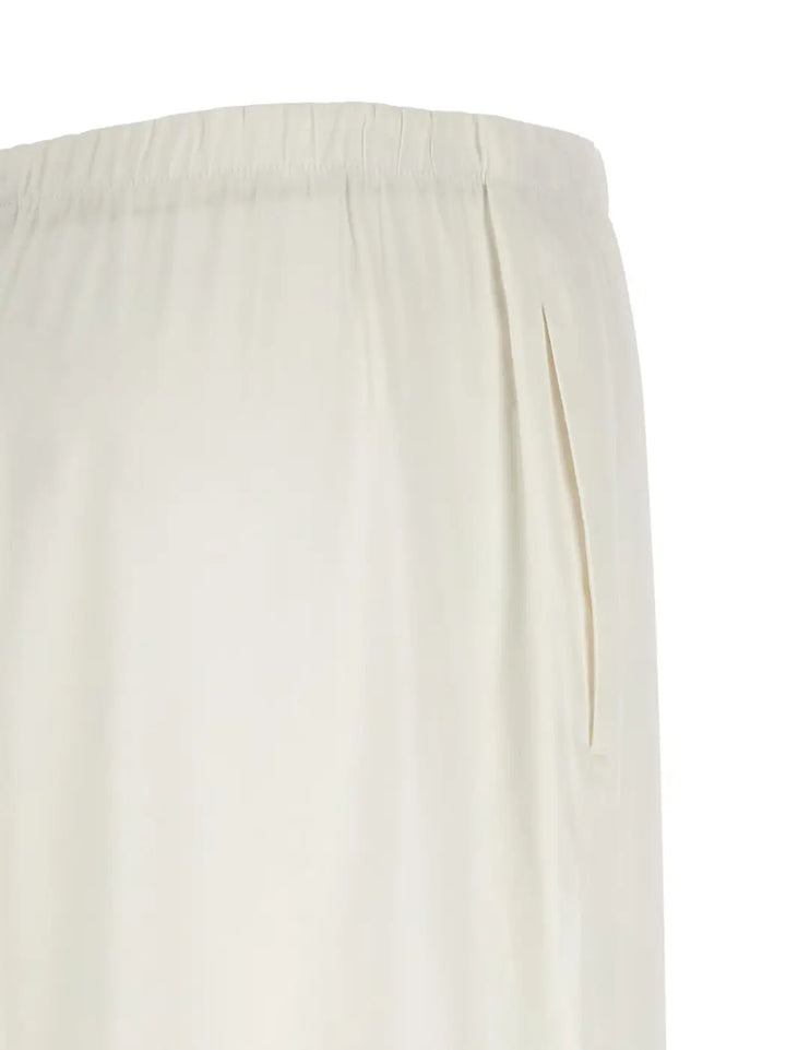 Max Mara White Linen Casual Pants