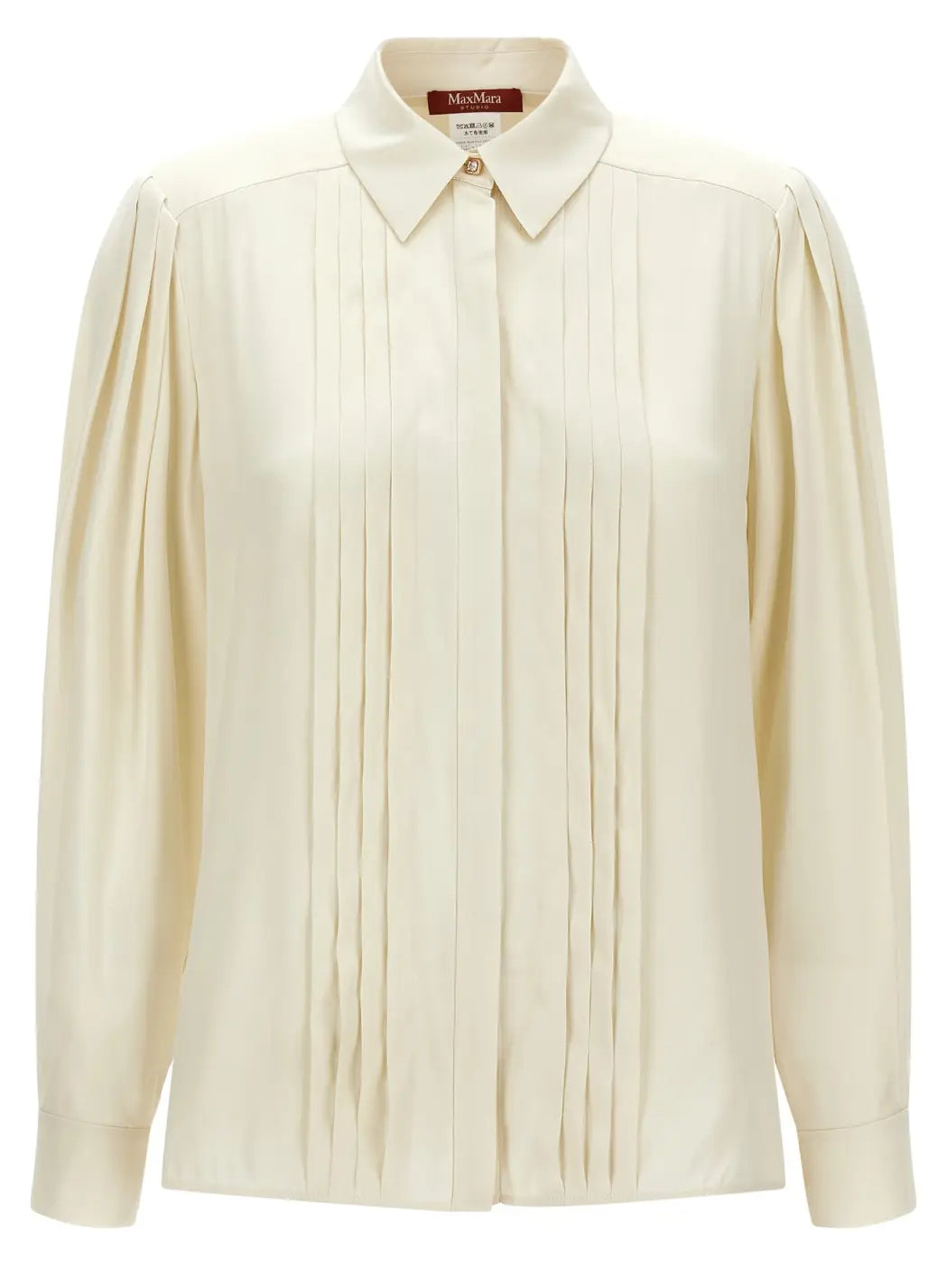 Max Mara White Silk Blouse