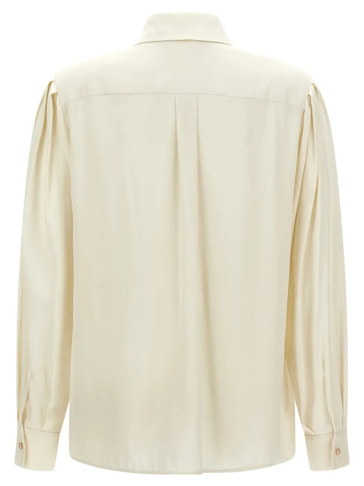 Max Mara White Silk Blouse