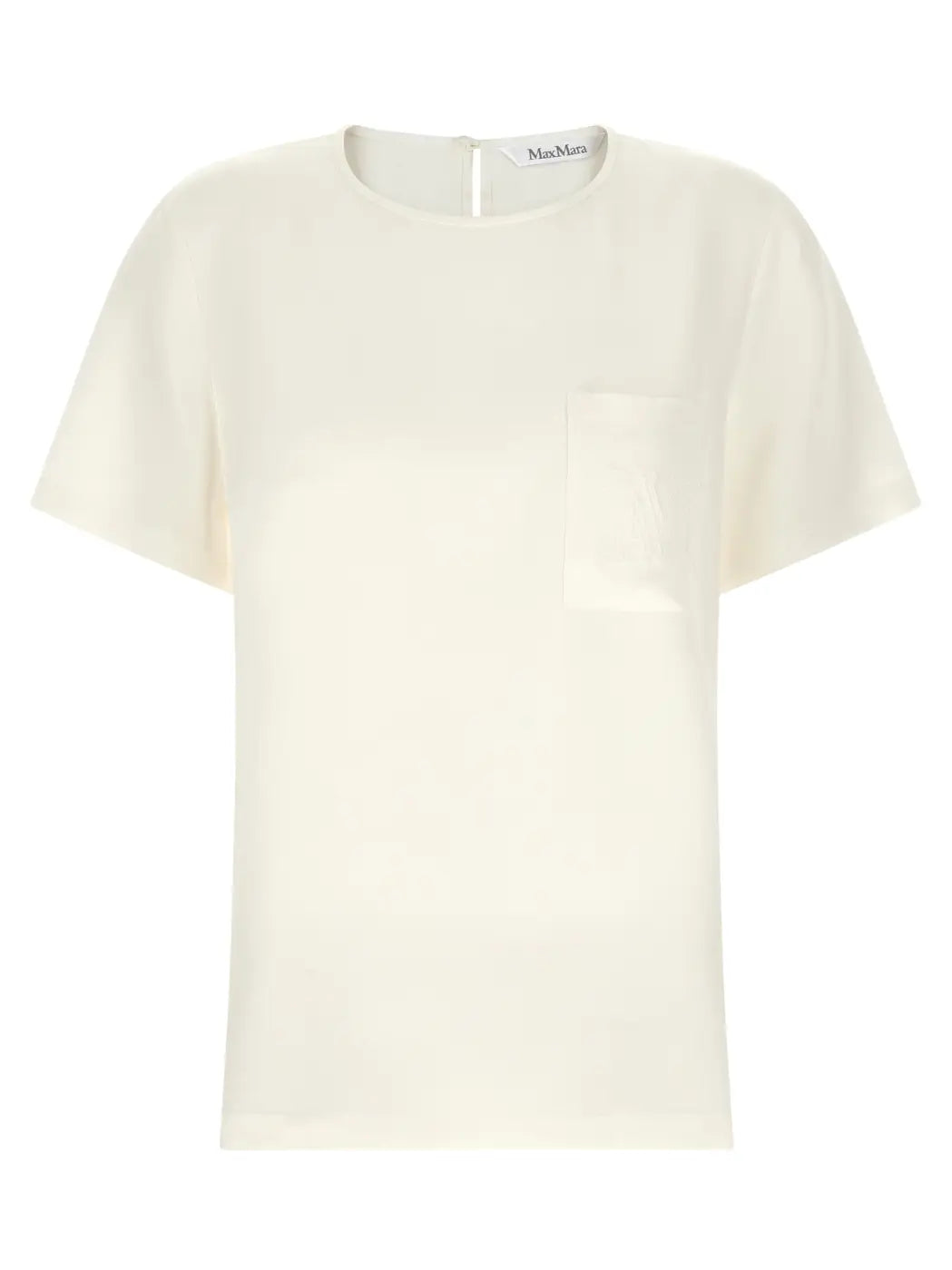 Max Mara White Silk Blouse