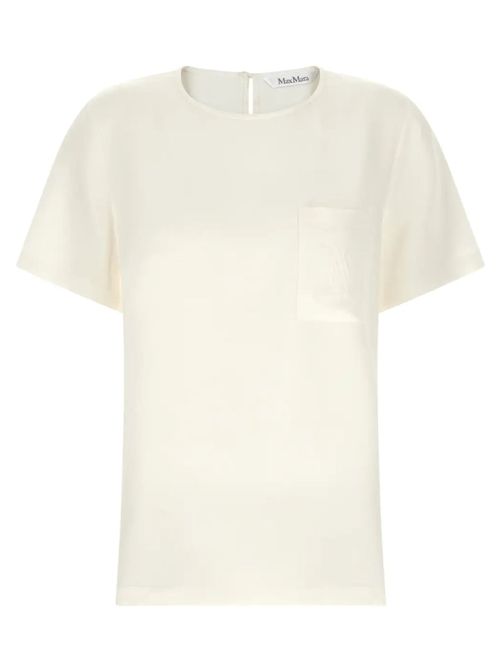 Max Mara White Silk Blouse