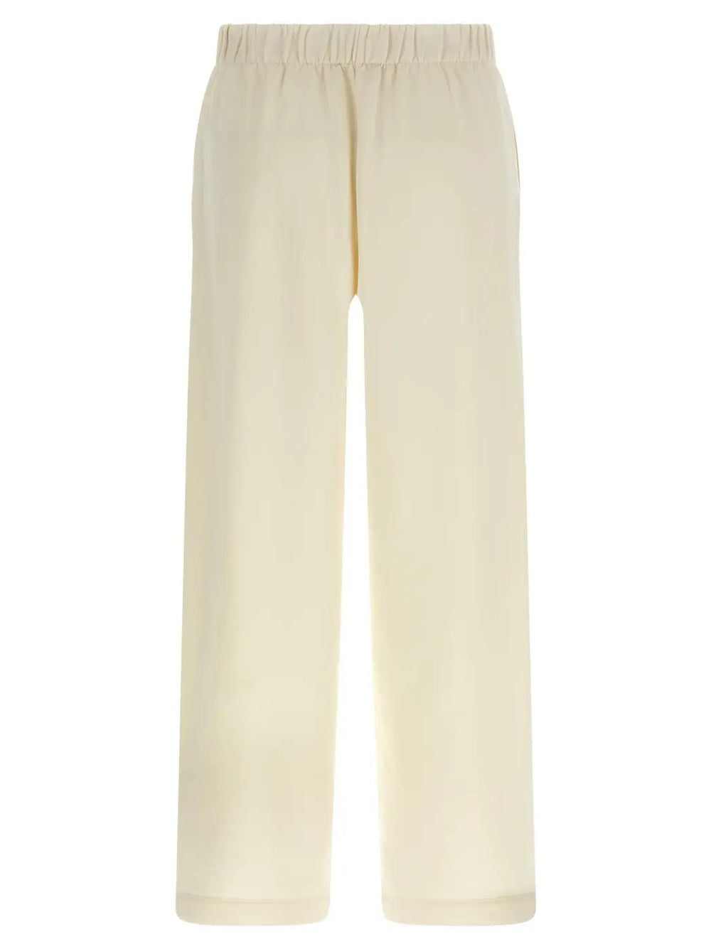 Max Mara White Silk Casual Pants