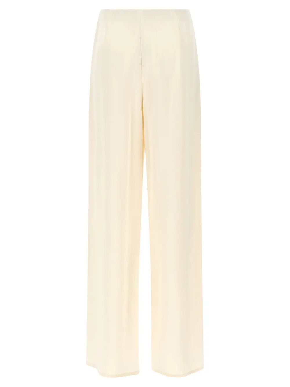 Max Mara White Silk Casual Pants