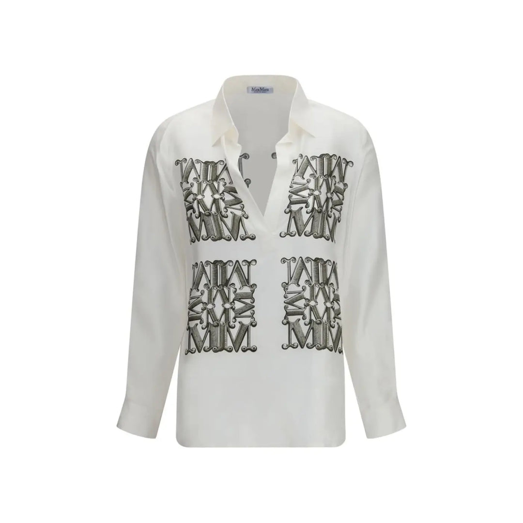 Max Mara White Silk Shirt